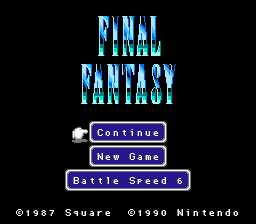 Final Fantasy - GFF Title Screen